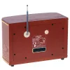 Tragbares Radio Adler AD 1187 – FM, 10 W RMS, LCD-Anzeige, braun, 300×140×210 mm