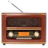 Tragbares Radio Adler AD 1187 – FM, 10 W RMS, LCD-Anzeige, braun, 300×140×210 mm