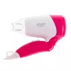 Haartrockner Adler AD 2259 — 1200 W, 2 Geschwindigkeiten, klappbarer Griff, Frisierdüse, pink/weiß