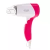 Haartrockner Adler AD 2259 — 1200 W, 2 Geschwindigkeiten, klappbarer Griff, Frisierdüse, pink/weiß
