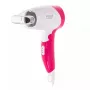 Haartrockner Adler AD 2259 — 1200 W, 2 Geschwindigkeiten, klappbarer Griff, Frisierdüse, pink/weiß