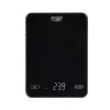 Elektronische Küchenwaage Adler AD 3177b – 10 kg Kapazität, 1 g Genauigkeit, schwarz, Glasoberfläche