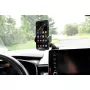 Autohandyhalterung IBOX H-9 verstellbarer Winkel universell passend für Smartphones, Saugnapfhalterung, schwarz, Kunststoff