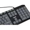 Kabelgebundene USB-Tastatur IBOX Eris IKC2010G — Full-Size 105 Tasten, USB, grau/schwarz, wasserbeständig, 1,8 m Kabel