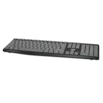 Kabelgebundene USB-Tastatur IBOX Eris IKC2010G — Full-Size 105 Tasten, USB, grau/schwarz, wasserbeständig, 1,8 m Kabel