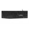 Kabelgebundene USB-Tastatur IBOX Eris IKC2010B – Full-Size 105 Tasten, USB, wasserabweisend, schwarz