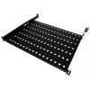 Rack shelf Alantec SA-P-19-1U-550-4-C-02 Schwarz Steel 19 inch 550 mm