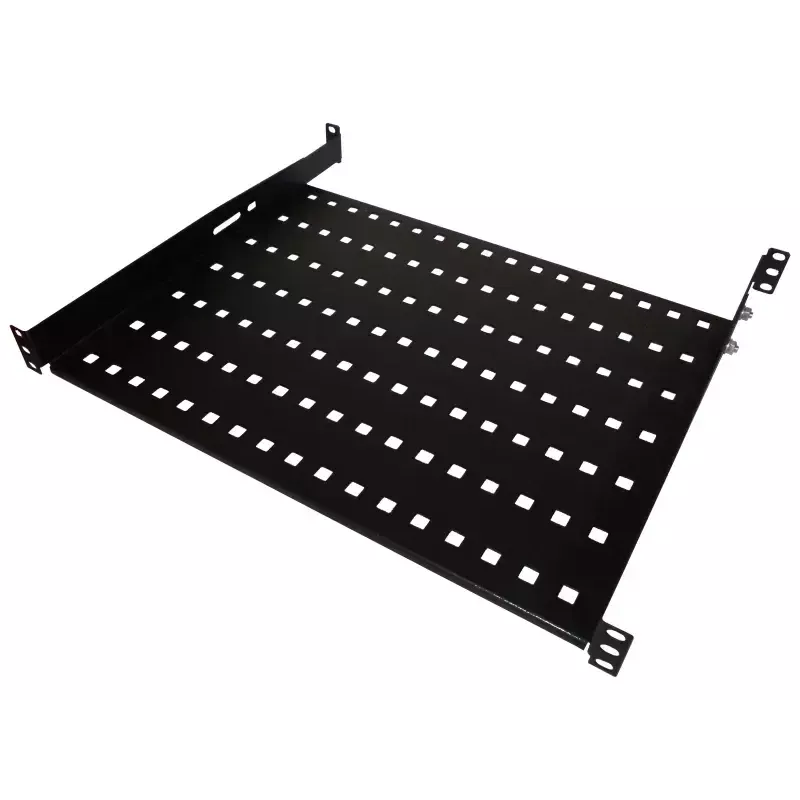 Rack shelf Alantec SA-P-19-1U-550-4-C-02 Schwarz Steel 19 inch 550 mm