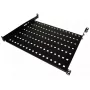 Rack shelf Alantec SA-P-19-1U-550-4-C-02 Schwarz Steel 19 inch 550 mm