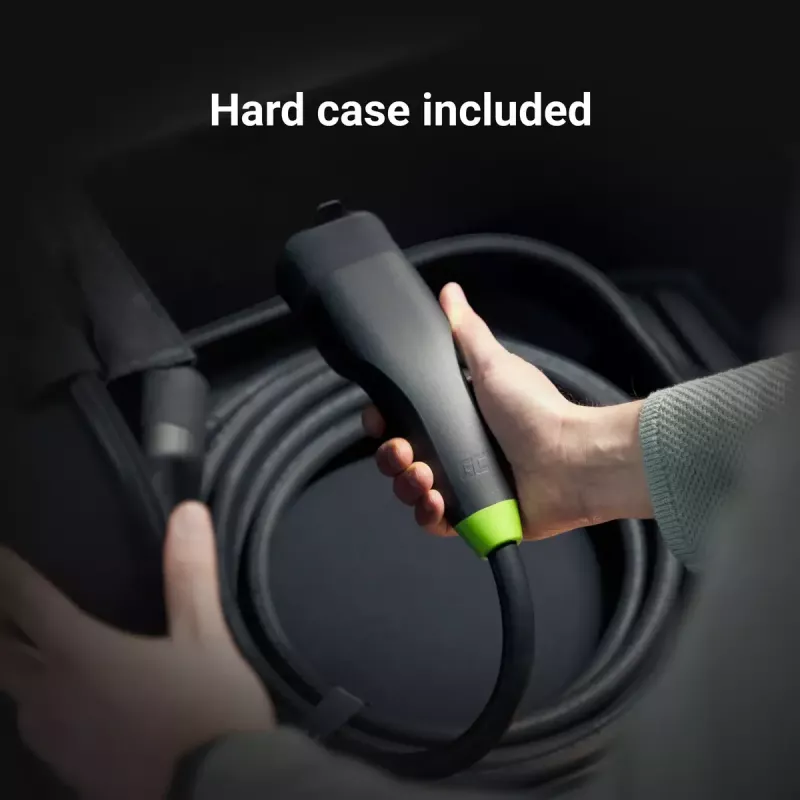 Ladekabel für Elektrofahrzeuge Grün Cell EVKABGC04 — Typ 1 auf Typ 2, 7 m, 11 kW, 16 A, schwarz