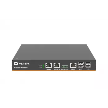 Vertiv Avocent 4-Port ACS800 Serielle Konsole mit analogem Modem, externes AC/DC-Netzteil - Verbindungskabel: Stecker C14 auf Buchse C13