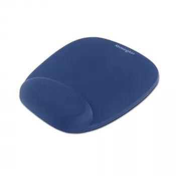 Kensington Foam Mauspad mit integrierter Handgelenkauflage Blau, Blau, Monochromatisch, Schaumstoff, Handgelenkauflage