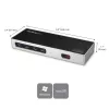StarTech.com USB-C & USB-A Dock - Dual-Monitor 4K 60Hz Dock DisplayPort + HDMI - Hybride USB 3.0 Dockingstation für USB-C- oder USB-A-Laptops - 6x USB Typ-A, GbE - USB 3.1 Gen 1 - Mac/Windows