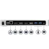 StarTech.com USB-C & USB-A Dock - Dual-Monitor 4K 60Hz Dock DisplayPort + HDMI - Hybride USB 3.0 Dockingstation für USB-C- oder USB-A-Laptops - 6x USB Typ-A, GbE - USB 3.1 Gen 1 - Mac/Windows