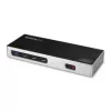 StarTech.com USB-C & USB-A Dock - Dual-Monitor 4K 60Hz Dock DisplayPort + HDMI - Hybride USB 3.0 Dockingstation für USB-C- oder USB-A-Laptops - 6x USB Typ-A, GbE - USB 3.1 Gen 1 - Mac/Windows