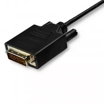 StarTech.com 10ft (3m) USB-C-auf-DVI-Kabel – 1080p (Single Link) USB Type-C (DP Alt Mode HBR2) auf DVI-Digital-Video-Adapterkabel – Funktioniert mit Thunderbolt 3 – Laptop an DVI-Monitor/Anzeige