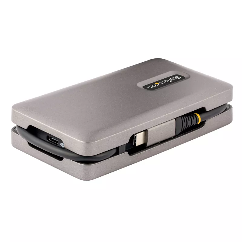 StarTech.com USB-C Multiport-Adapter, 4K 60Hz HDMI 2.0b, HDR, USB 3.2 Gen 2 10Gbps Hub (2xUSB-C, 1xUSB-A), 100W PD Pass-Through, Mini Travel Dock, 12 Zoll/30cm Kabel, Laptop Dockingstation