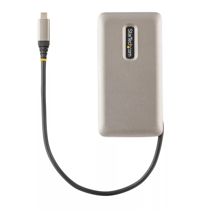 StarTech.com USB-C Multiport-Adapter, 4K 60Hz HDMI 2.0b, HDR, USB 3.2 Gen 2 10Gbps Hub (2xUSB-C, 1xUSB-A), 100W PD Pass-Through, Mini Travel Dock, 12 Zoll/30cm Kabel, Laptop Dockingstation