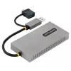 StarTech.com USB-zu-Dual-HDMI-Adapter, USB-A/C auf 2x HDMI-Displays (1x 4K30Hz, 1x 1080p), integrierter USB-A-auf-C-Dongle, 11-cm-Kabel, USB-3.0-zu-HDMI-Display-Adapter, Windows & macOS