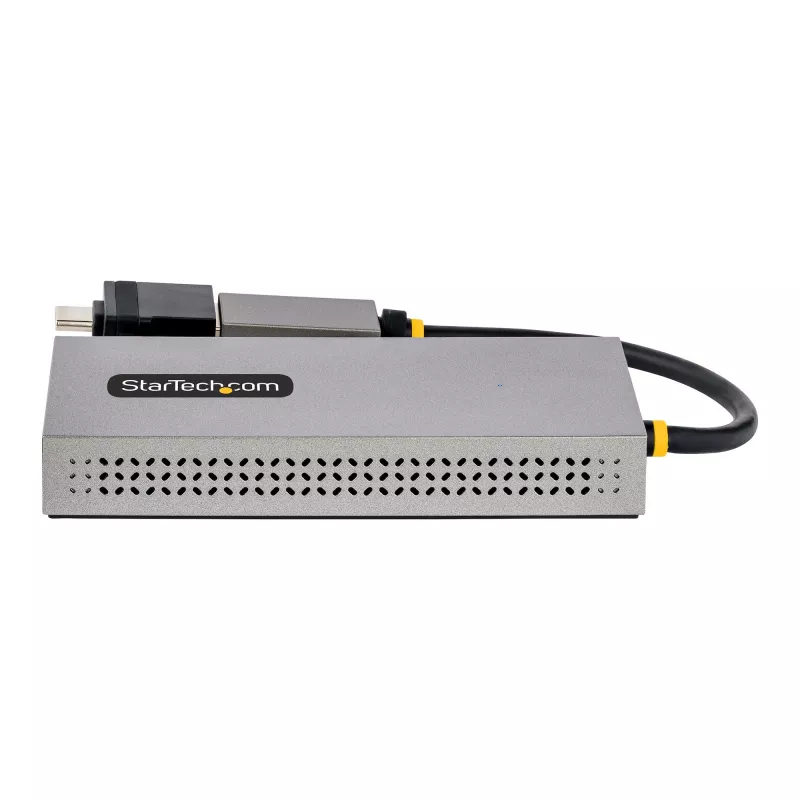 StarTech.com USB-zu-Dual-HDMI-Adapter, USB-A/C auf 2x HDMI-Displays (1x 4K30Hz, 1x 1080p), integrierter USB-A-auf-C-Dongle, 11-cm-Kabel, USB-3.0-zu-HDMI-Display-Adapter, Windows & macOS