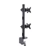 StarTech.com Tischhalterung für 2 vertikal gestapelte Monitore, Dual 49 Zoll, Gesamt 32 kg, C-Klemme, Quick-Release VESA-System, Breitbild 16:9/Ultraweit 32:9, TAA