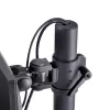 StarTech.com Tischhalterung für 2 vertikal gestapelte Monitore, Dual 49 Zoll, Gesamt 32 kg, C-Klemme, Quick-Release VESA-System, Breitbild 16:9/Ultraweit 32:9, TAA