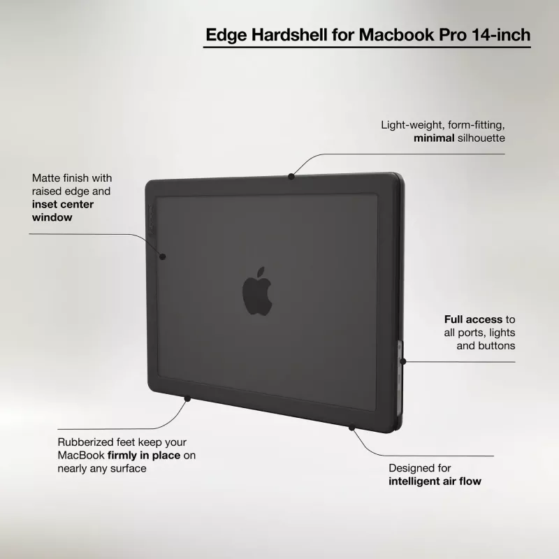 Incase Edge Hardshell Case mit Makrolon® für 14-Zoll MacBook Pro (M1-M4, 2021-2024)