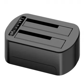 CoreParts MS-CLONER-SATA2.5-3.5 Dockingstation für Speicherlaufwerke Schwarz