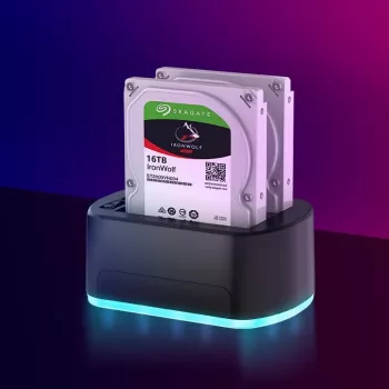 CoreParts MS-CLONER-SATA2.5-3.5 Dockingstation für Speicherlaufwerke Schwarz