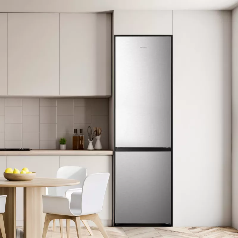 Hisense RB440N4ACA Freistehend 336 L Edelstahl