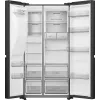 Hisense RS818N4TFC Side-by-Side-Kühlschrank Freistehend 632 L Schwarz, Edelstahl