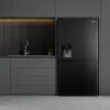 Hisense RS818N4TFC Side-by-Side-Kühlschrank Freistehend 632 L Schwarz, Edelstahl