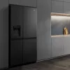 Hisense RS818N4TFC Side-by-Side-Kühlschrank Freistehend 632 L Schwarz, Edelstahl