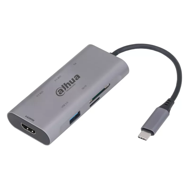 Dahua Technology 7-in-1 USB 3.1 Type-C auf USB 3.0 + HDMI + SD/TF + PD Dockingstation