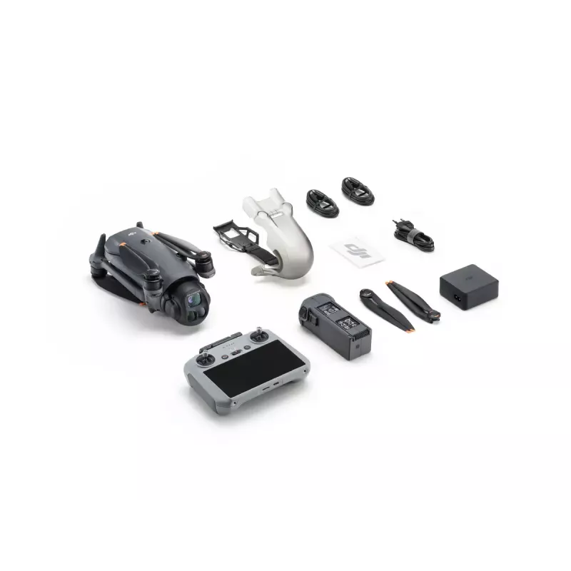 Drone DJI Mavic 4 Pro Fly More Combo — 4 Rotoren, 100 MP, 27 m/s, 41.000 m Reichweite, 1,063 kg, grau