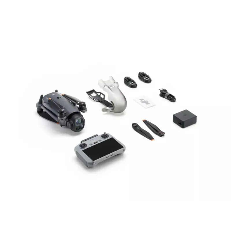 Drone DJI Mavic 4 Pro Fly More Combo — 4 Rotoren, 100 MP, 27 m/s, 41.000 m Reichweite, 1,063 kg, grau
