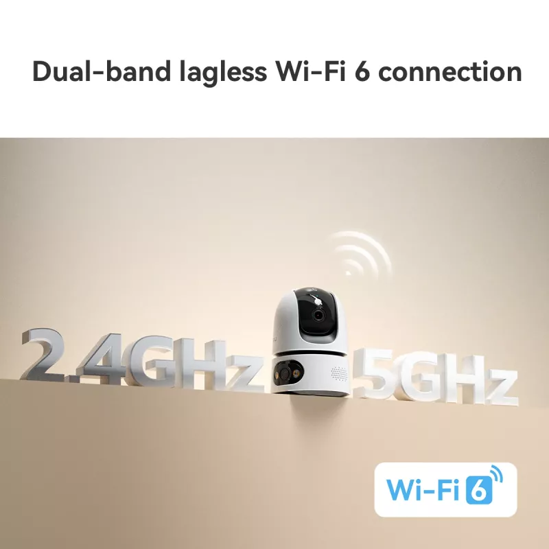 IP-Überwachungskamera IMOU Ranger Dual Pro 6MP — Innenbereich, Tisch, 2304×1296, 3,6mm, 8× Digitalzoom, 91°×47° Blickwinkel