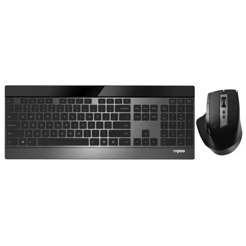 Tastatur-Maus Rapoo 9900m Office QWERTZ Schwarz