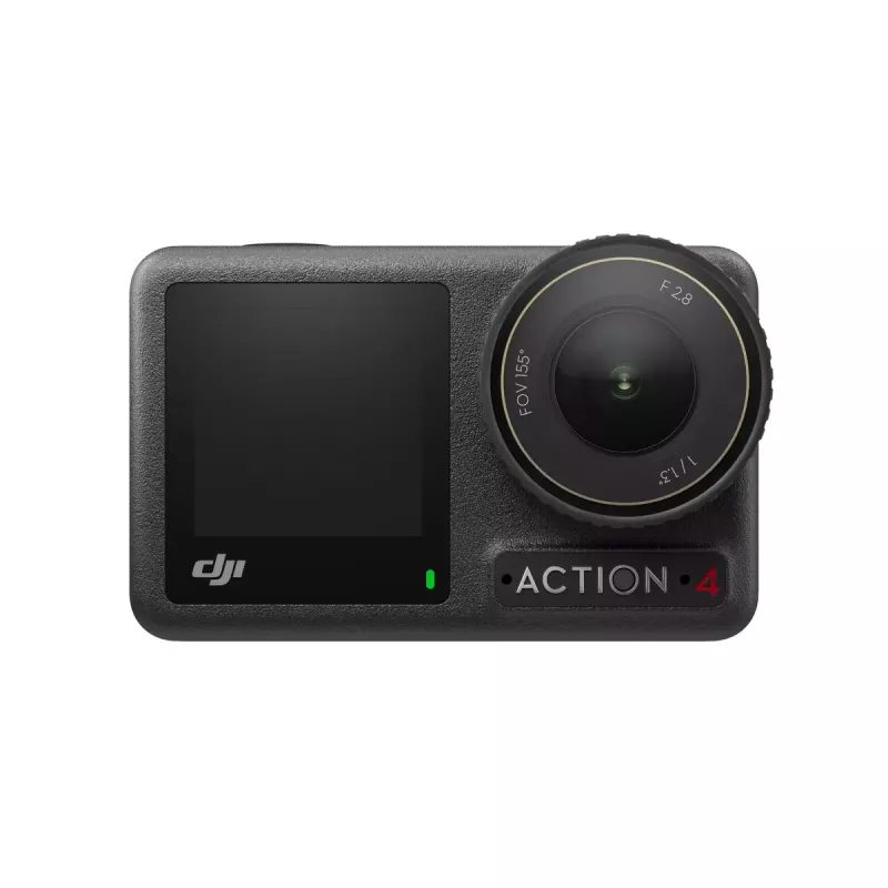 Action-Kamera DJI Osmo Action 4 – 4K Ultra HD, CMOS-Sensor, 155° Sichtfeld, MicroSD bis 512 GB, wasserdicht 18 m, 145 g