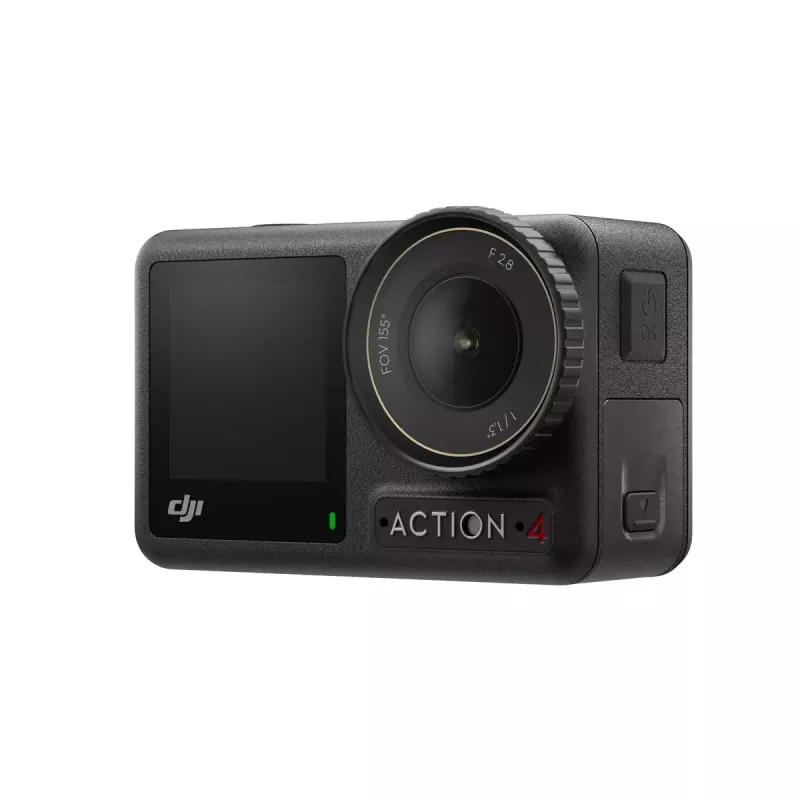 Action-Kamera DJI Osmo Action 4 – 4K Ultra HD, CMOS-Sensor, 155° Sichtfeld, MicroSD bis 512 GB, wasserdicht 18 m, 145 g
