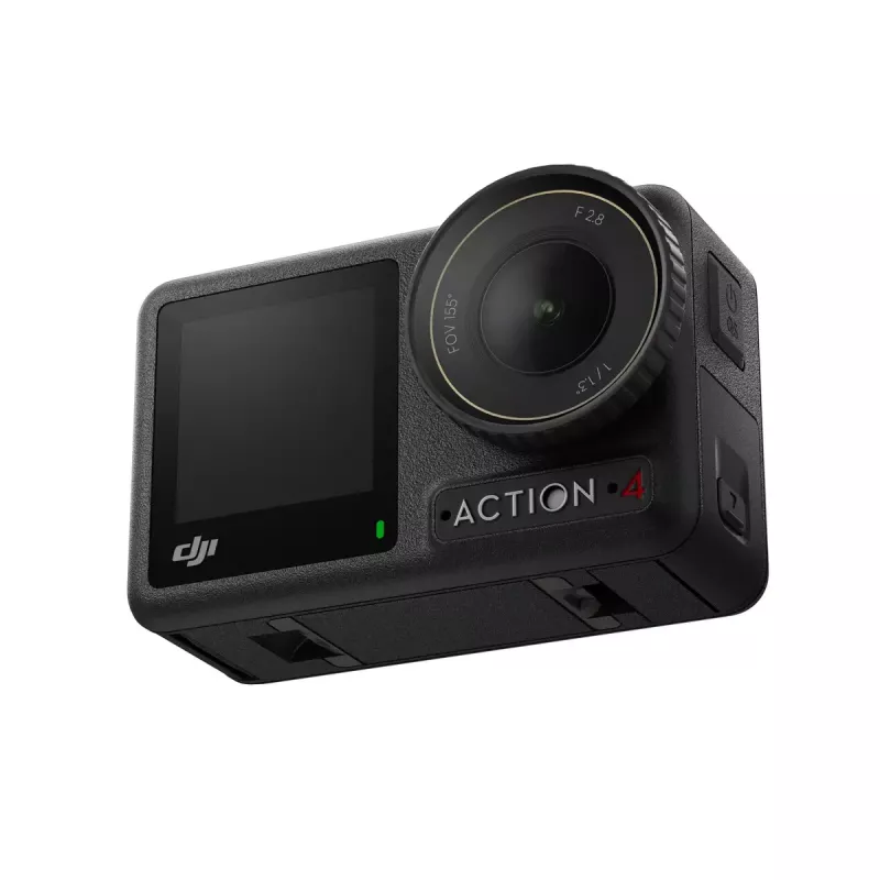 Action-Kamera DJI Osmo Action 4 – 4K Ultra HD, CMOS-Sensor, 155° Sichtfeld, MicroSD bis 512 GB, wasserdicht 18 m, 145 g