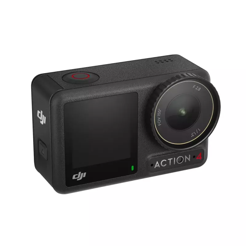 Action-Kamera DJI Osmo Action 4 – 4K Ultra HD, CMOS-Sensor, 155° Sichtfeld, MicroSD bis 512 GB, wasserdicht 18 m, 145 g