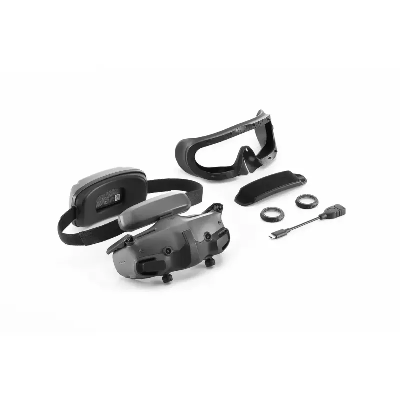 Dedizierte Head-Mounted-Display DJI Goggles 3 Micro-OLED 1920x1080, einstellbarer IPD, 0,47 kg, grau/schwarz