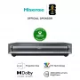 Hisense PX3 Projektionsfernseher Ultra-Kurzdistanz-Projektor 2800 ANSI Lumen UHD 4K (3840x2160) Schwarz, Dunkelgrau