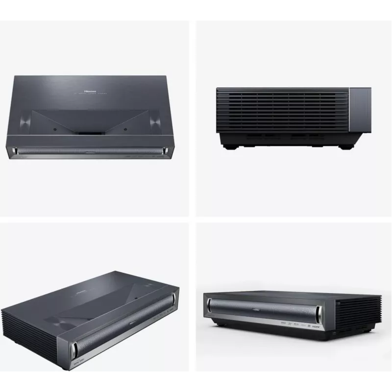 Hisense PX3 Projektionsfernseher Ultra-Kurzdistanz-Projektor 2800 ANSI Lumen UHD 4K (3840x2160) Schwarz, Dunkelgrau