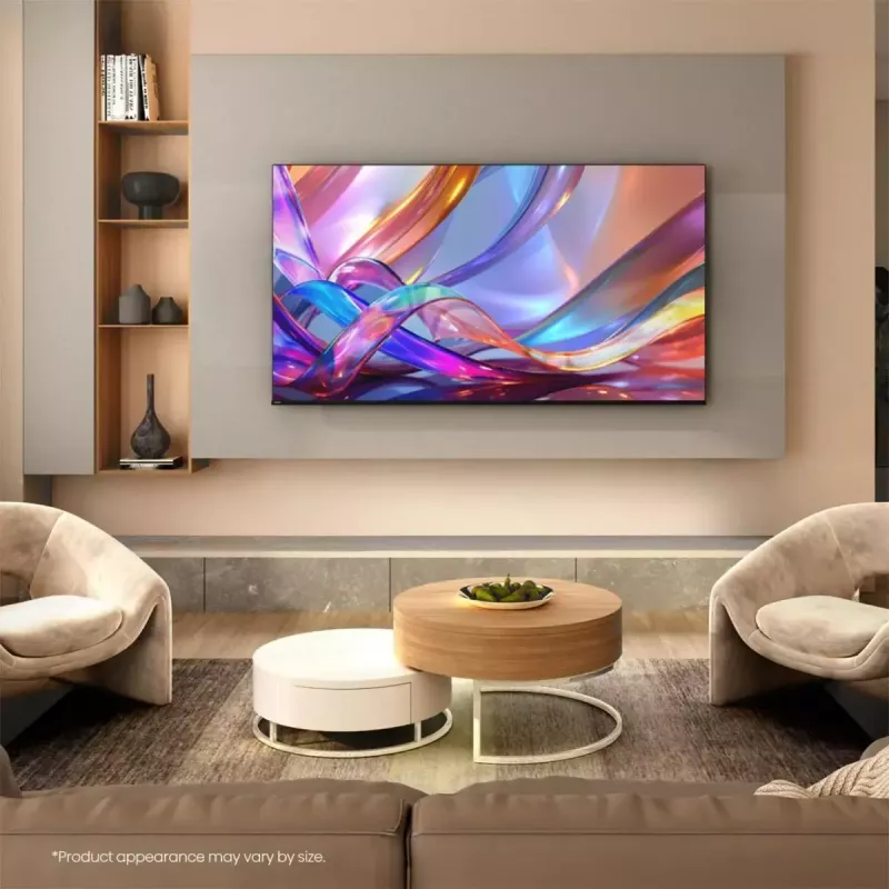 TV Hisense 50Q7S 50 Zoll (127 cm) QLED 4K Ultra HD Smart-TV, Direct-LED, HomeOS, Wi‑Fi, Schwarz
