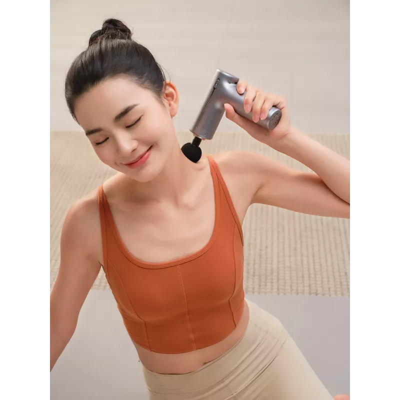 Handliches Perkussions- und Vibrations-Nacken- und Schultermassagegerät SKG F1 Pro, Akku 10 W, Grau, 461 g