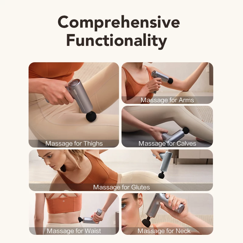 Handliches Perkussions- und Vibrations-Nacken- und Schultermassagegerät SKG F1 Pro, Akku 10 W, Grau, 461 g