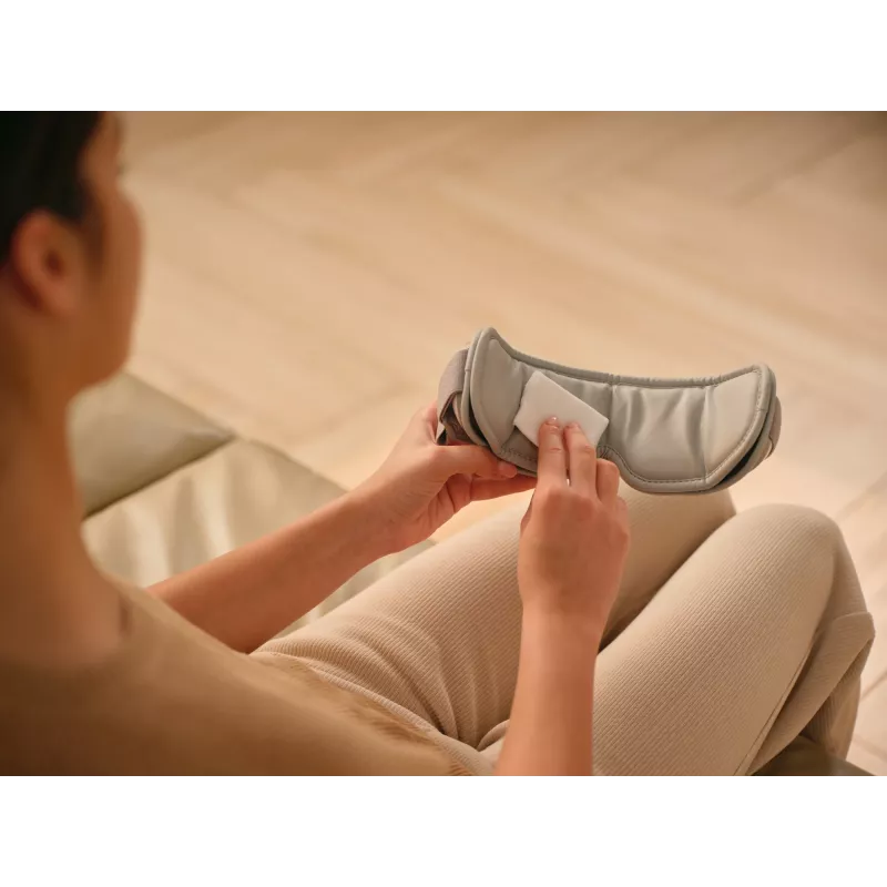 Augenmassagegerät SKG ES500, Weiß — Kompression, Wärme, 10 W, integrierter Akku, 270 g