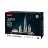 3D Puzzle CubicFun City Line Dubai LED, 182 Teile, 532×48 mm, ab 10 Jahren